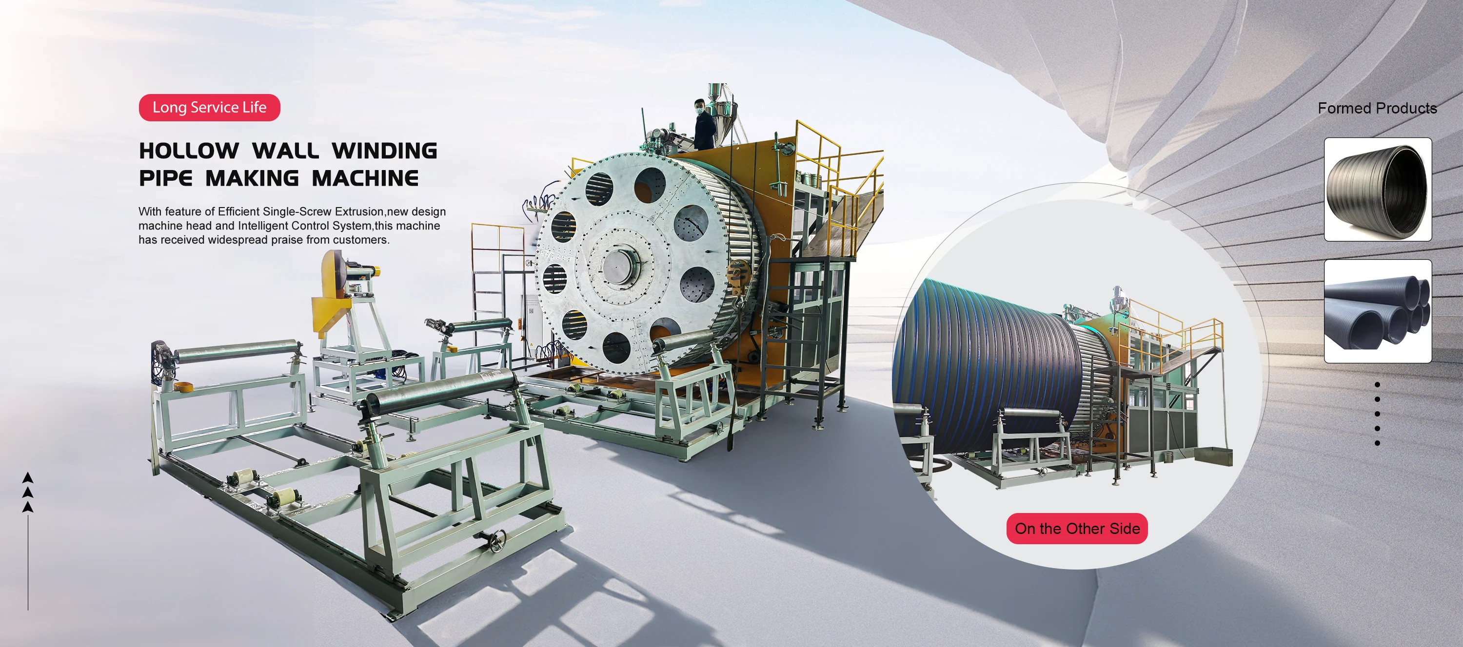 Fabricante de máquina para enrolamento de parede oca Fabricante de máquina para enrolamento de parede oca