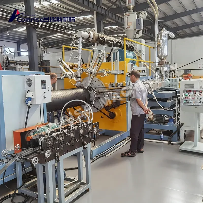 Steel Strip Reinforced Spiral Winding Pipe Machine Steel Strip Reinforced Spiral Winding Pipe Machine